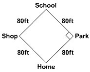 What is the distance from home to school?-example-1