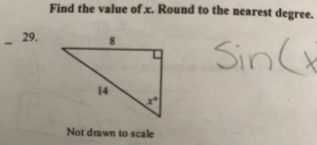 Find the value of x. Round to the nearest degree.-example-1