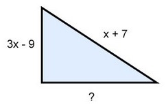 If the perimeter of the following triangle is 7x-2, what is the length of the unknown-example-1