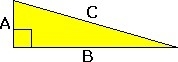 PLEASE HELP!!! QUICK MATH QUESTION!!! :((( If A = 7 in and C = 25 in, what is the-example-1