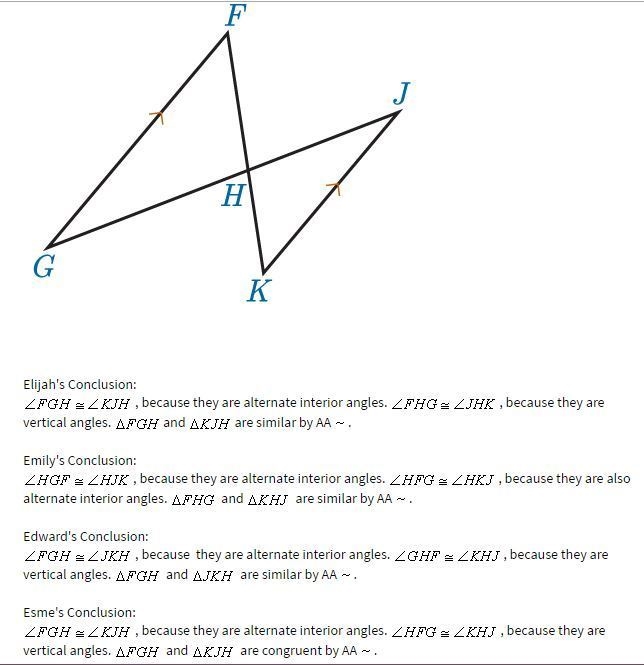 Elija, Emily, Edward, and Esme each drew a conclusion about the figure below.-example-1