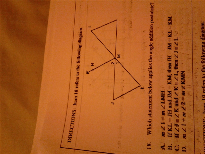 Which statement below applies the angle addition postulate-example-1