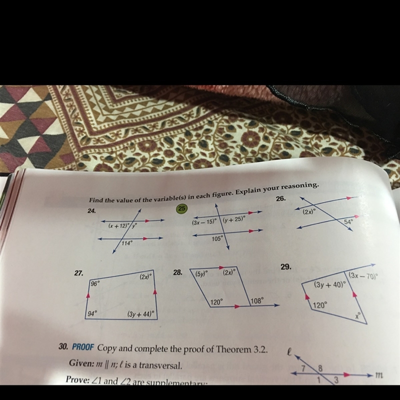 Someone help me with #24 , 26 and 28 please!! Explain reasoning as well-example-1