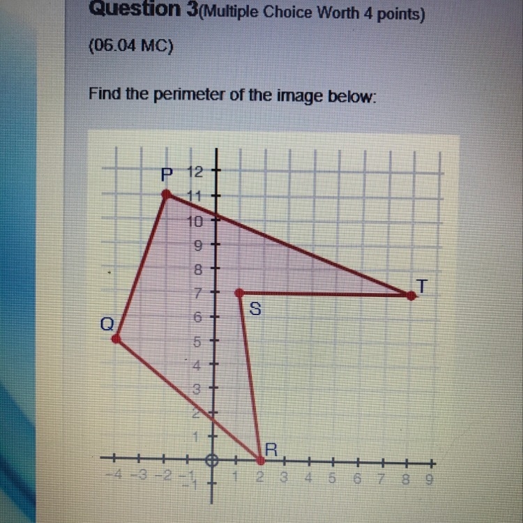 Find the perimeter of the image below A. 37 B. 38 C. 39 D. 40-example-1