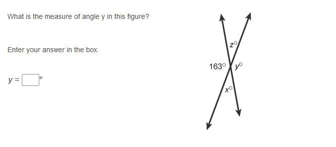 What is the measure of angle y in this figure-example-1