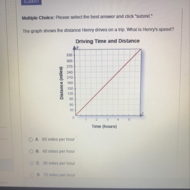 What is Henry's speed-example-1