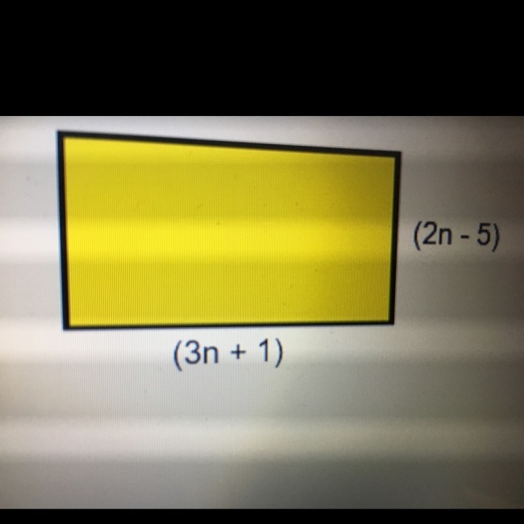 Express the area of the rectangle shown below as a trinomial-example-1