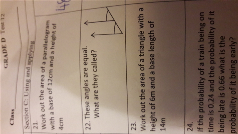 22. these angles are equal. what are they called?-example-1