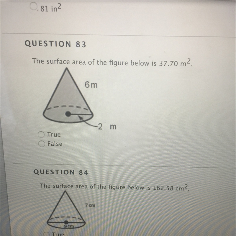 Question 83 true or false and why ? plz ryt answer thanks-example-1