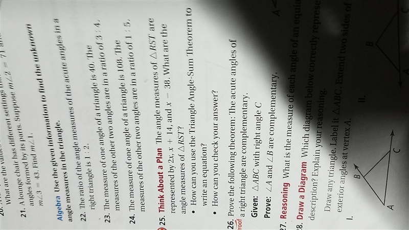 I need help ASAP! PLEASE! The angle measures of triangle RST are represented by 2x-example-1