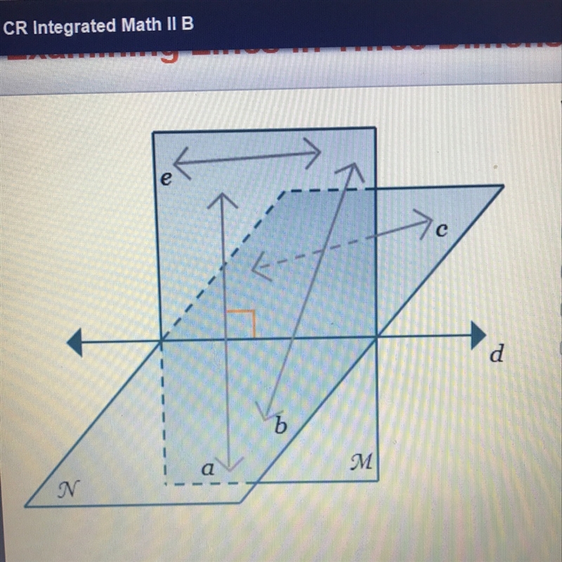 Which are skew lines? check all that apply a and b c and b b and e e and c a and e-example-1