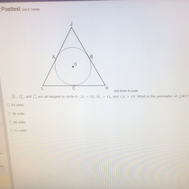 What is the Perimeter of JKL?-example-1