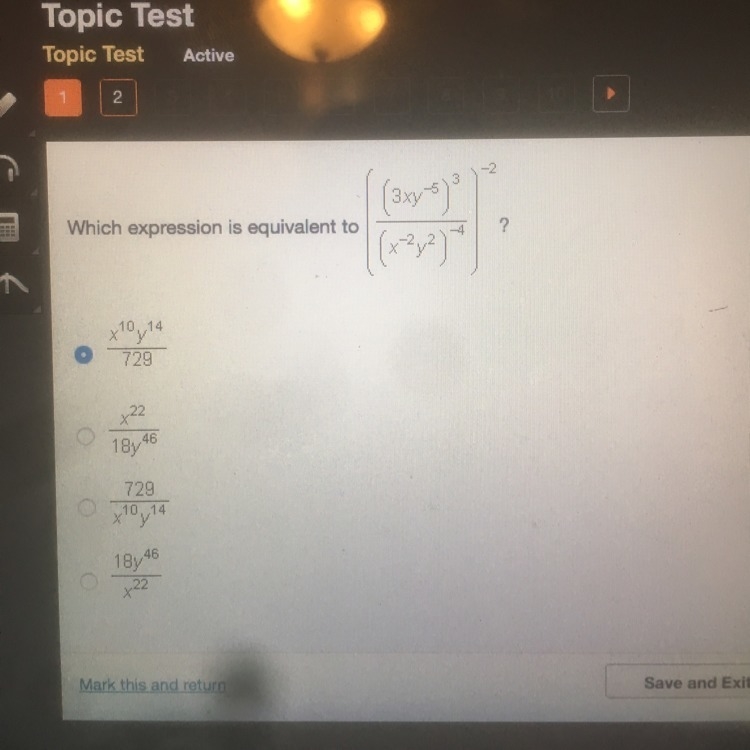 Which expression is equivalent to?????-example-1