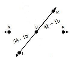 Given that ∠MQL = 180° and ∠XQR = 180°, which equation could be used to solve problems-example-1