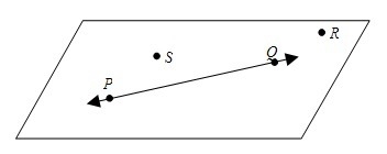 Name the line and plane shown in the diagram. (Picture attached below) A. Line QP-example-1