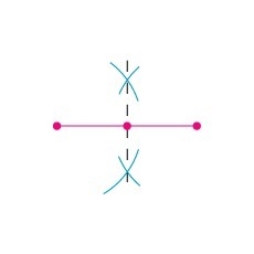 Which illustrates the construction of a perpendicular to a line from a point on the-example-3