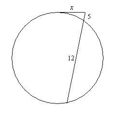 The figure consists of a tangent and a secant to the circle. Solve for x. A. 9.2 B-example-1