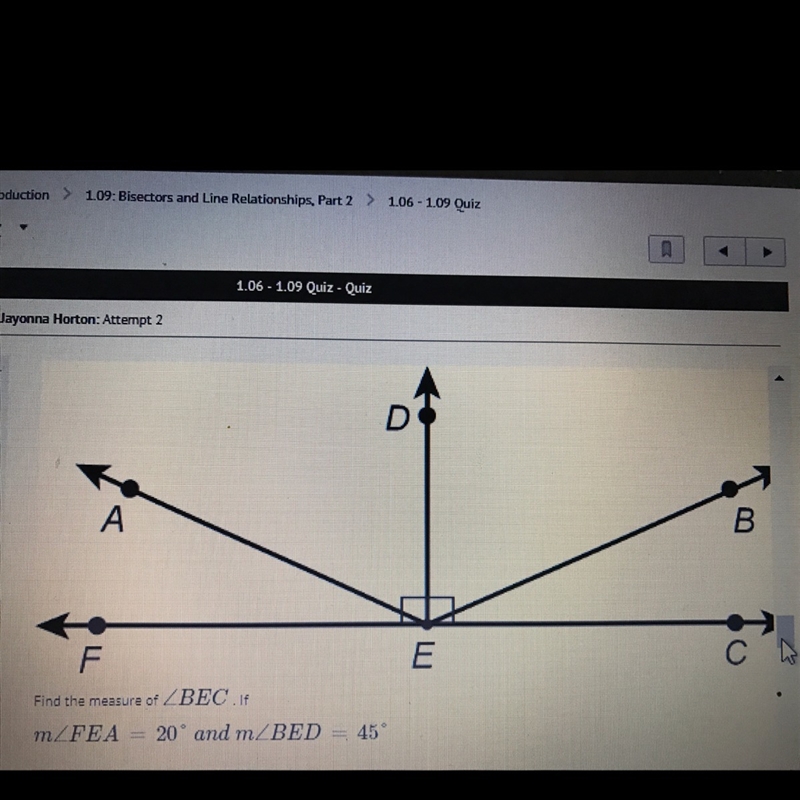 Someone please help me A) 90 degrees B) 45 degrees C) 110 degrees-example-1