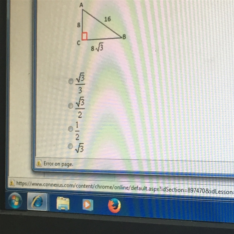 What is the ratio for sin a, written as a fraction in simplest form?-example-1