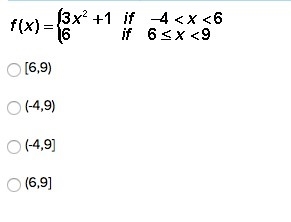 Graph the following piecewise function and then find the domain.-example-1