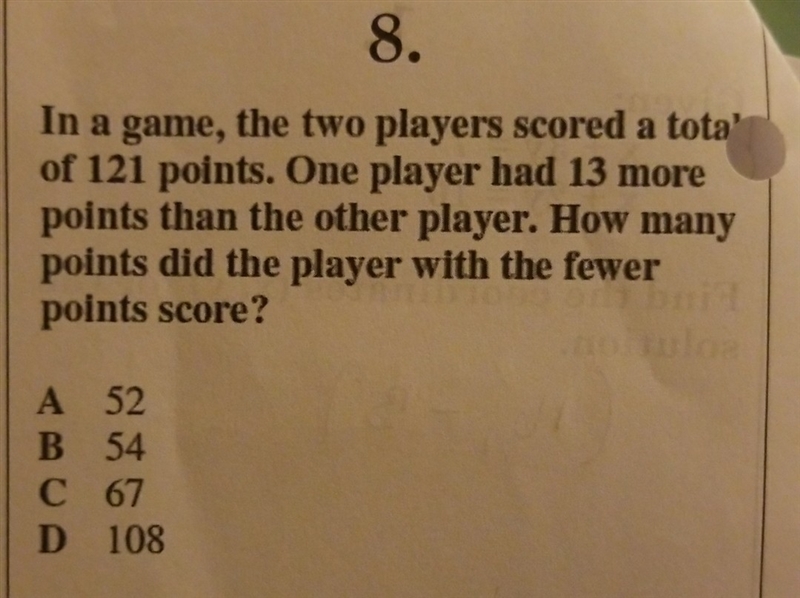 How many points did the player with the fewer points score?-example-1