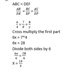 I am trying to solve this thing. I found the value for x for I can find y. Can someone-example-1