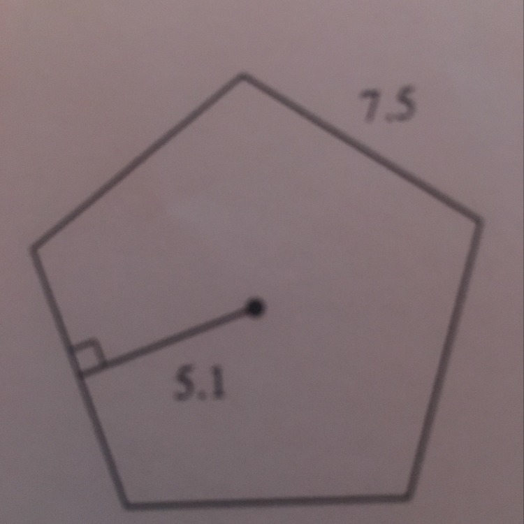 Find the area of the regular polygon.-example-1