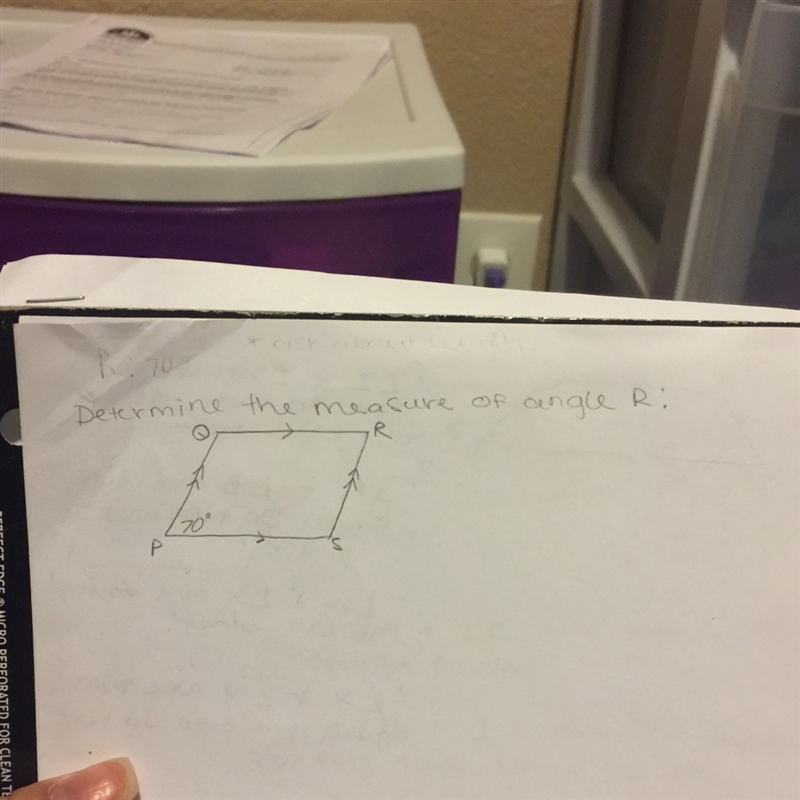 What is the measure of angle R?-example-1