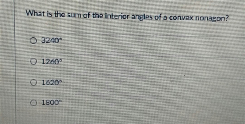 What is the sum of interior angles of a convex nonagon-example-1