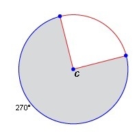 The circle shown below has a diameter of 18 centimeters. What is the area of the shaded-example-1