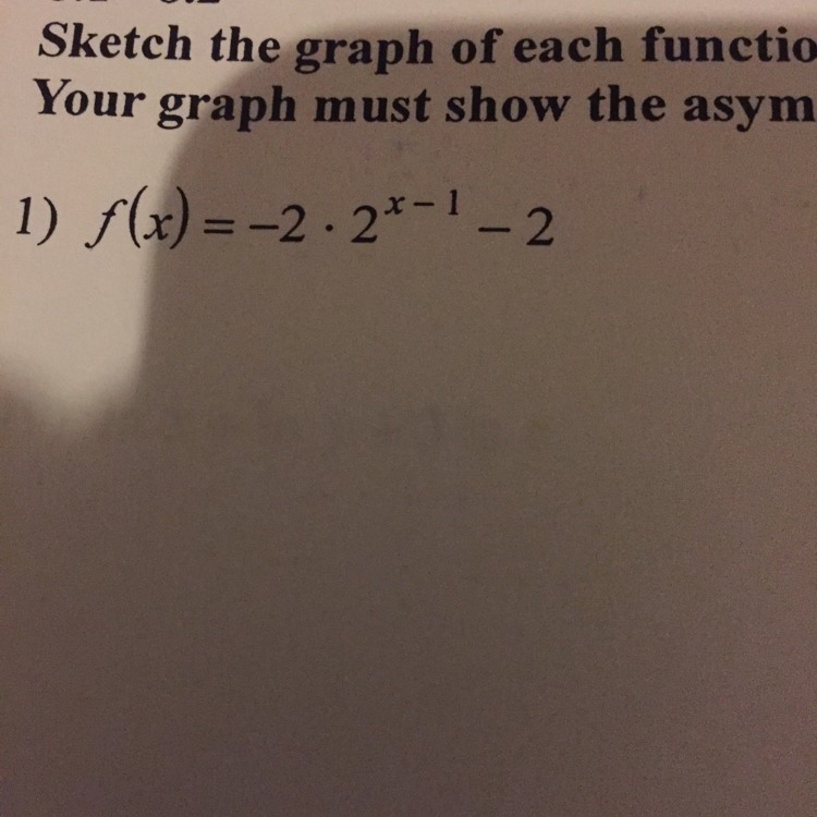 What is the domain, range and the equation of the asymptote-example-1