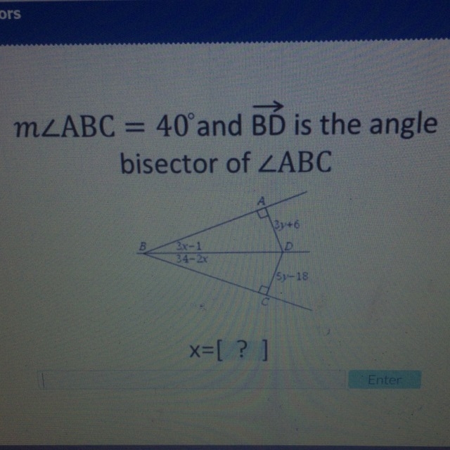 What does x equal????-example-1