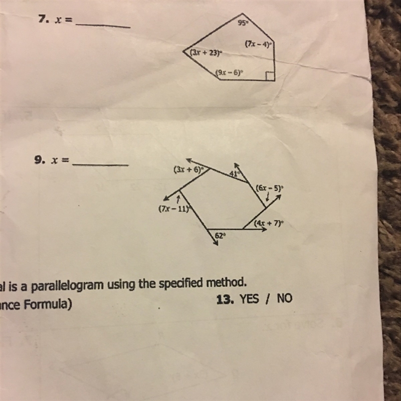 How to find the value of x-example-1