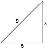 The triangle shown is a right triangle. Create the equation to be used to find the-example-1