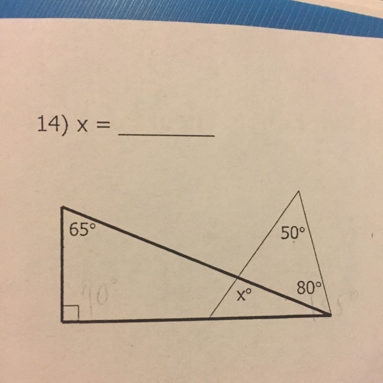 I don't know how to find x so i need help.-example-1