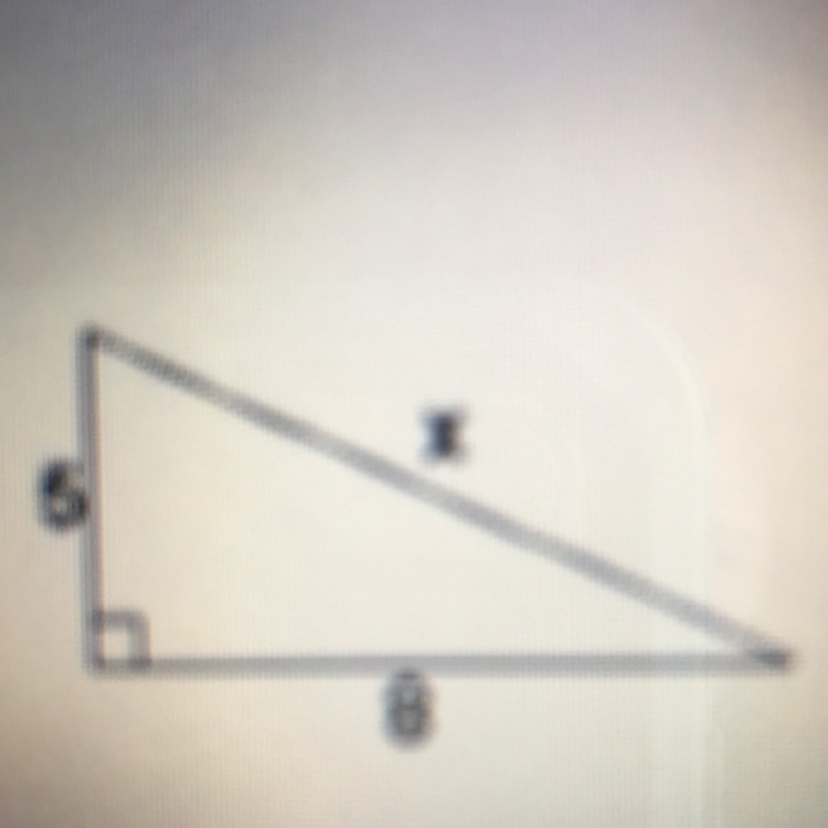 Use special right triangles to solve for the exact value of x-example-1