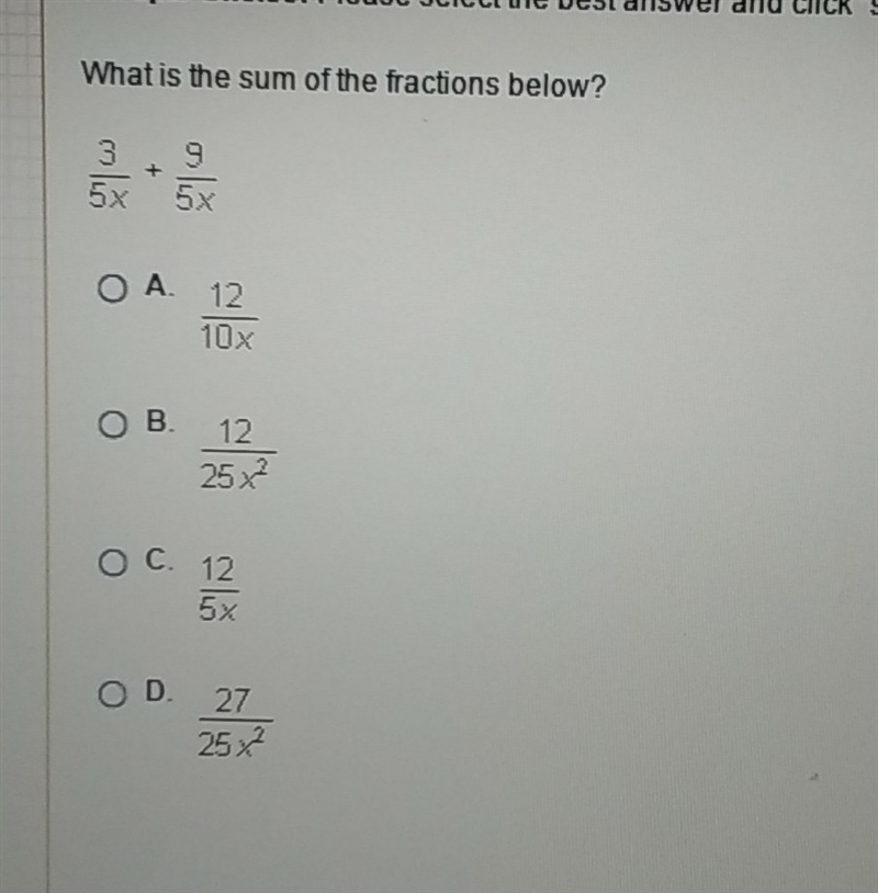 Please help picture shown Algebra 2-example-1