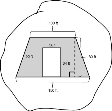 Please answer ASAP! The diagram shows the view from the top of a rectangular building-example-1