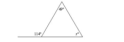 Find the value of x. The diagram is not to scale. a. 65 b. 66 c. 139 d. 115-example-1