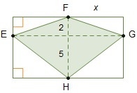 (HELP ASAP) Kite EFGH is inscribed in a rectangle where F and H are midpoints of parallel-example-1