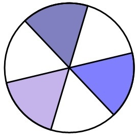 2. The logo shown below was created by splitting a circle into 6 equal sections. Raphael-example-1