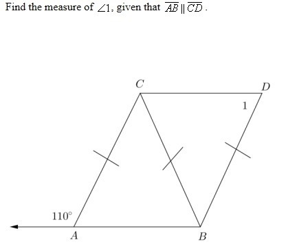 Help please?!?!? I think it is 55 degrees.-example-1