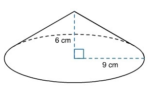 What is the approximate volume of the cone? Use 3.14 for π.-example-1