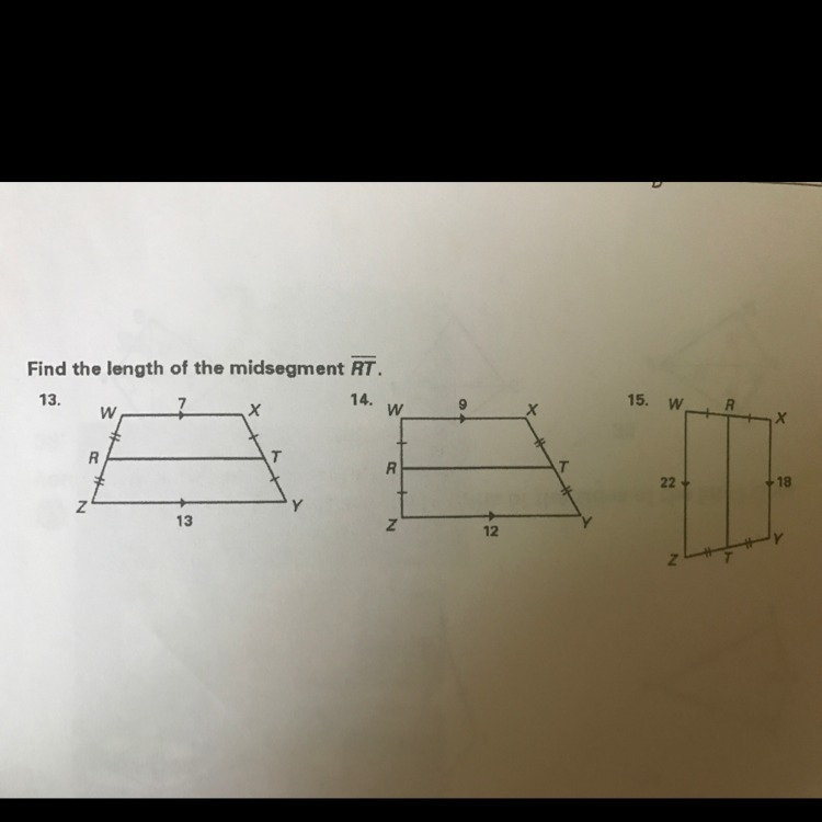 Find the length of the midsegment RT-example-1