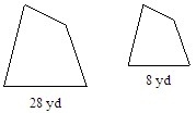 The figures below are similar. (picture attached below) What are a) the ratio of the-example-1