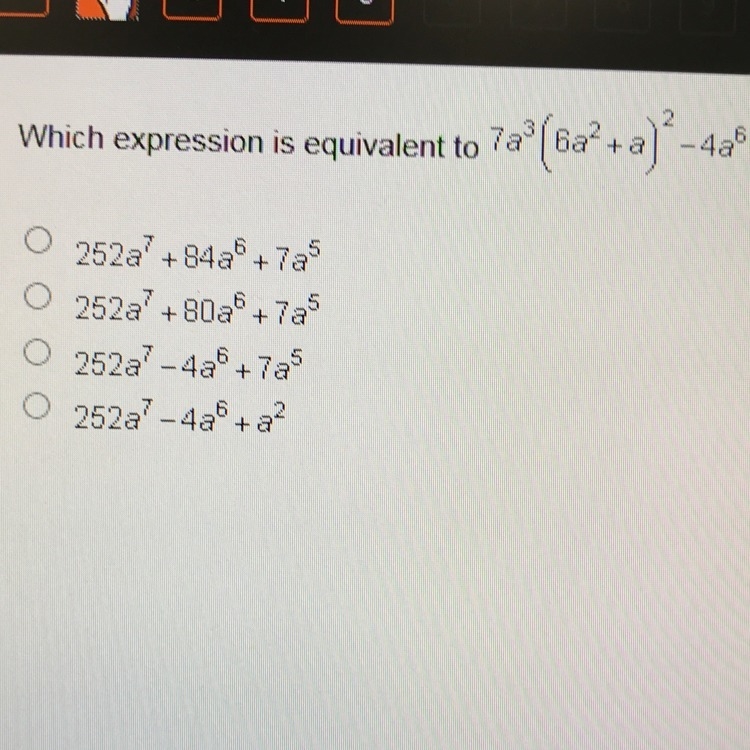 Which expression is equivalent to..?-example-1