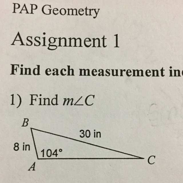 Find each measurement indicated. Measure of angle C-example-1