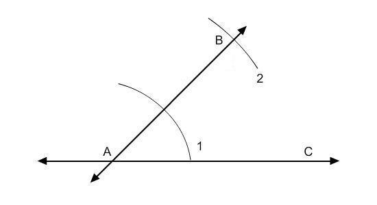 Look at the figure. What is the next step in this construction of a line parallel-example-1