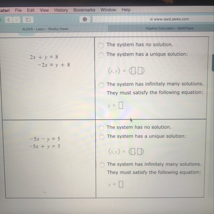 Need help with solving a 2x2 system of linear equations PLEASE HELP ME-example-1