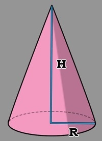 The cone shown has a volume of 12π in3. Find the volume of a cylinder with the same-example-1